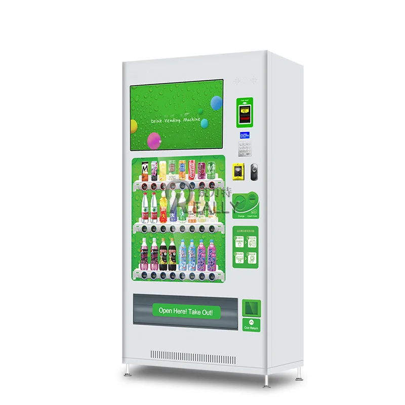 Smart Combo Drink przekąski i napoje z ekranem dotykowym automat sprzedający dla biznesu