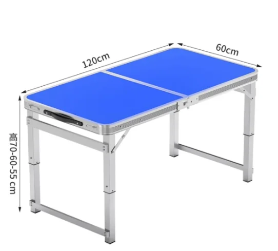 Aluminum Camping Table With Four Stools Folding Outdoor Table and Chair Set