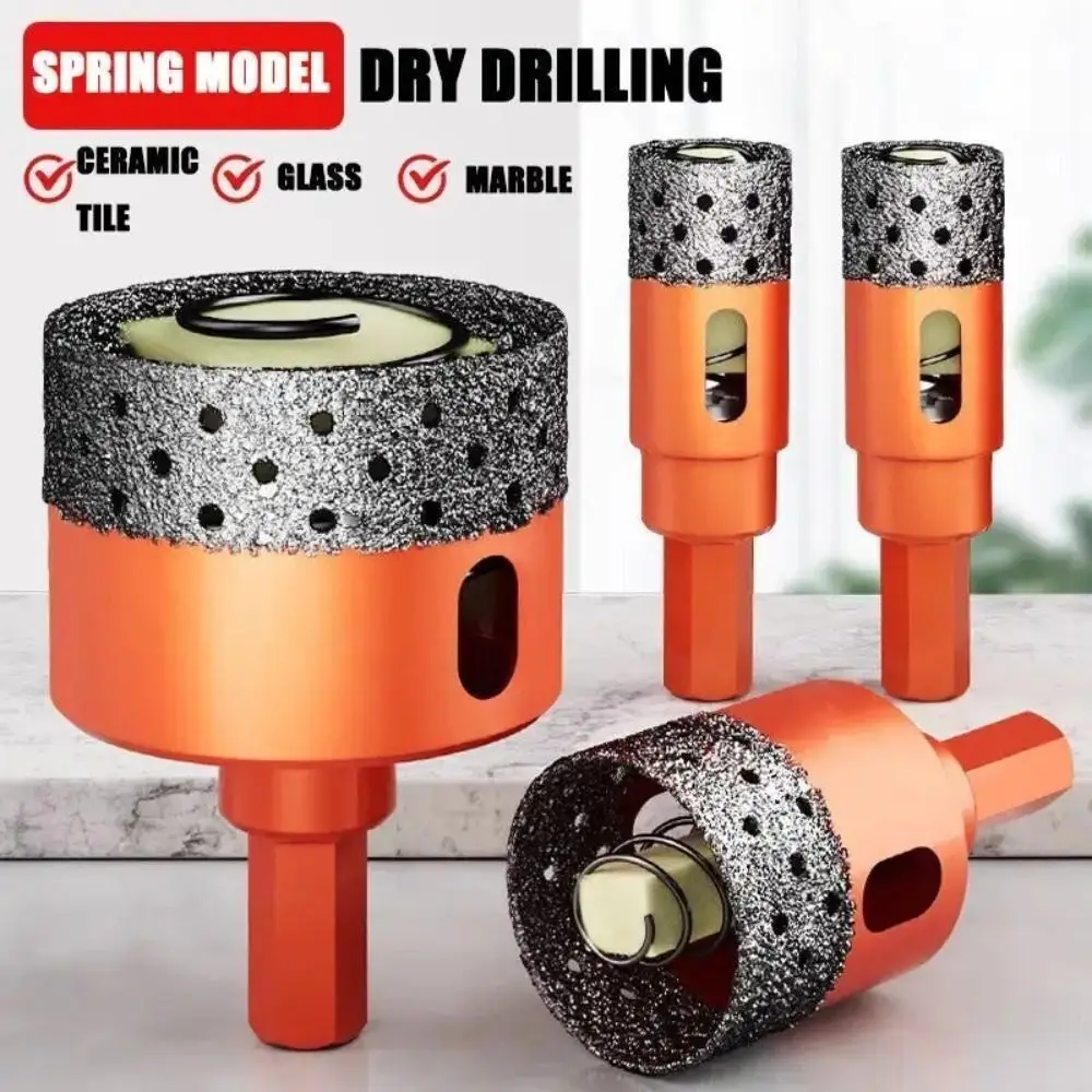 Professional Emery Drill Bits Tool Orange 20-60mm Drill With Spring Opener Hole Saw