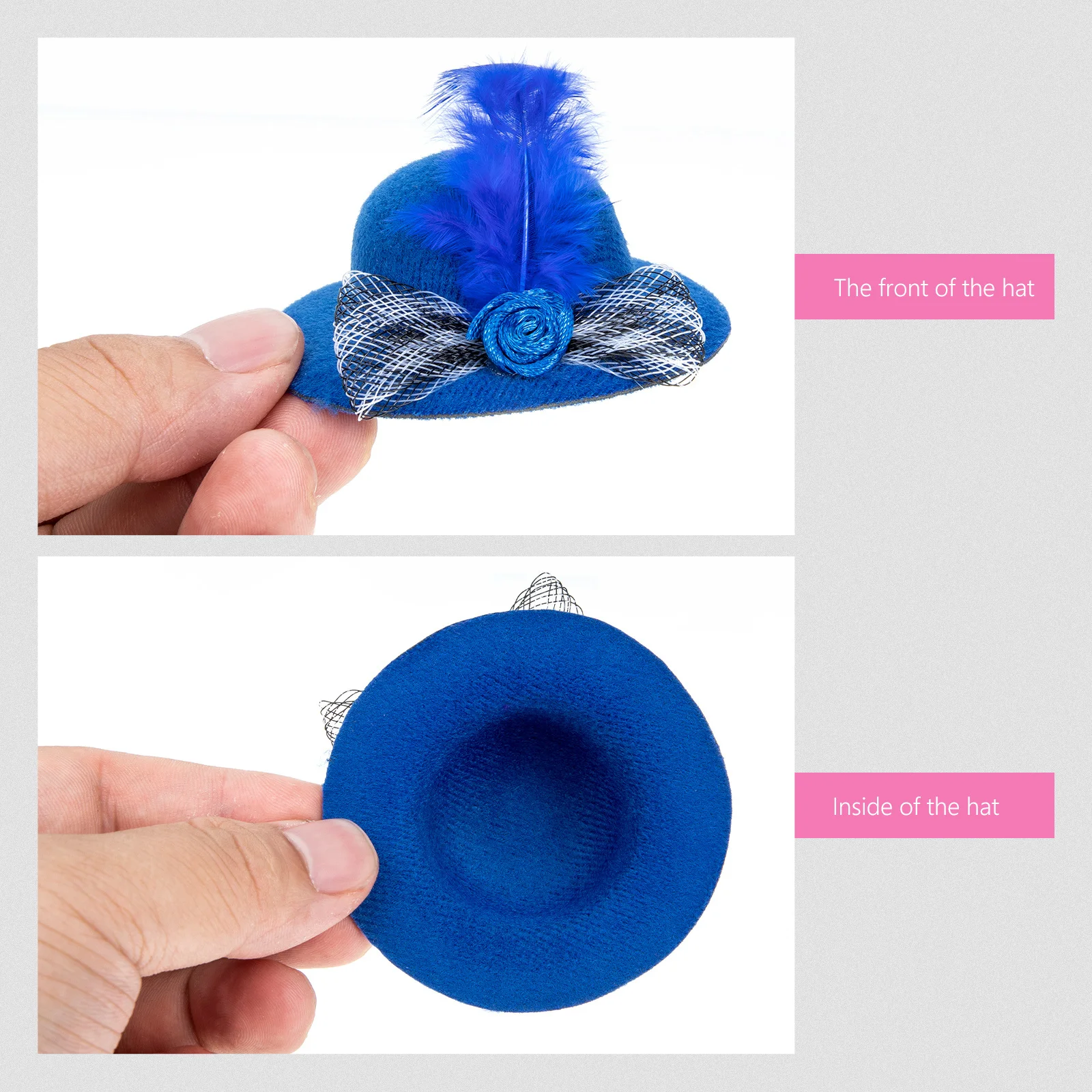 

6Pcs Decorative Chicken Hats Lace Style Hen Hat Adjustable Fashionable Mini Accessories for Party Christmas Family Portrait