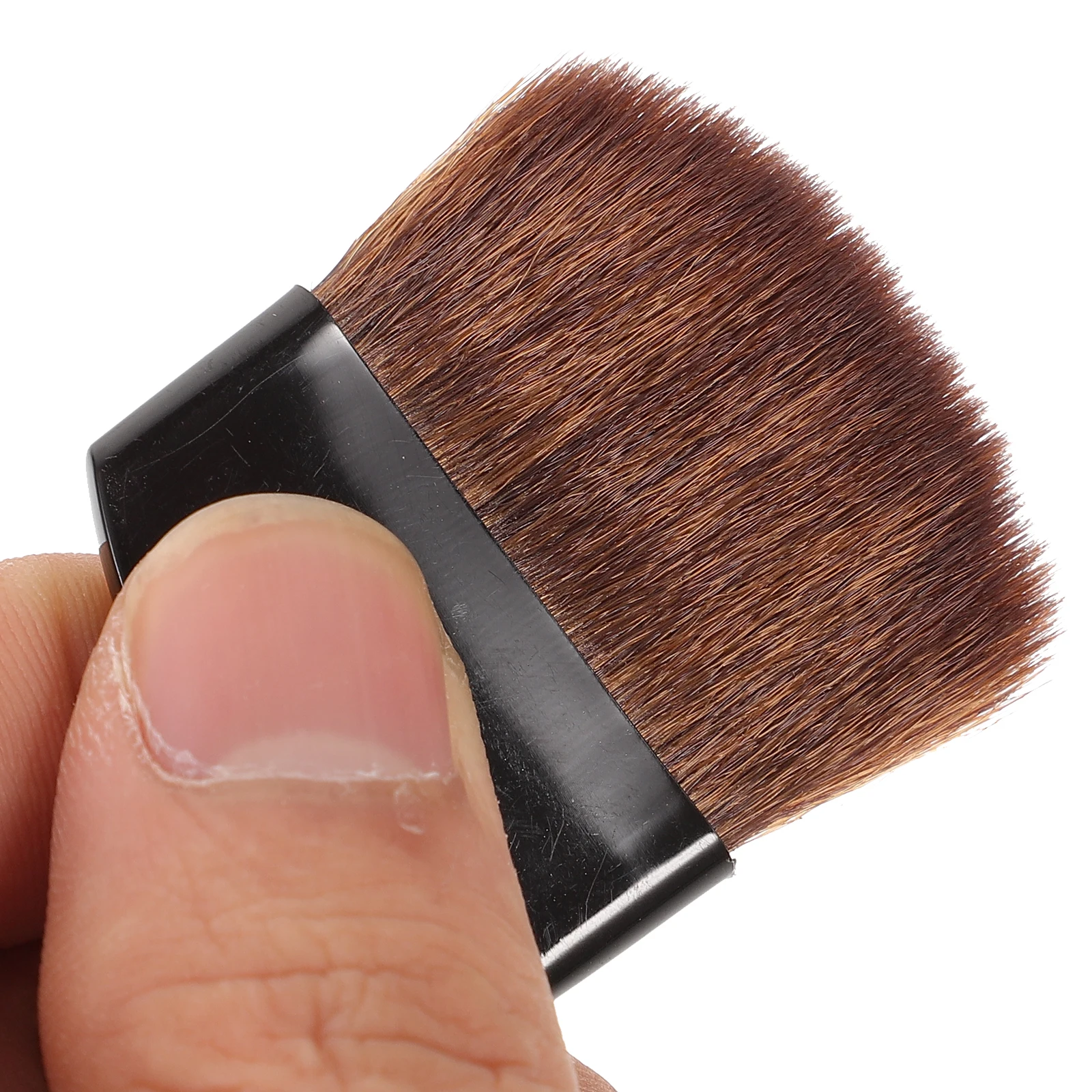 

4pcs Makeup Brushes Black Handle Soft Bristles Small Size Blush Highlighter Brush for Loose Pressed cheeks
