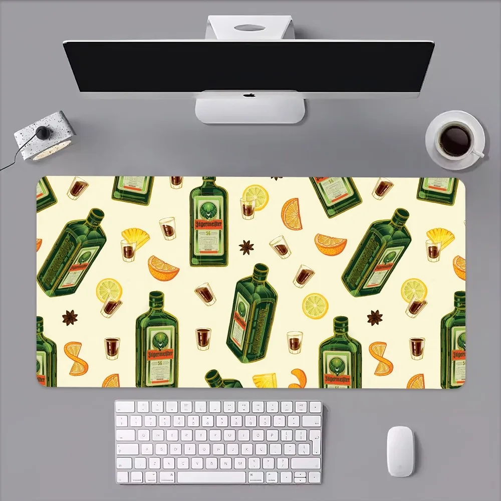 Fashion Drinks J-Jagermeister Mouse Pad Computer Laptop Gaming Office Wrist Guard Non Slip Keyboard Pad