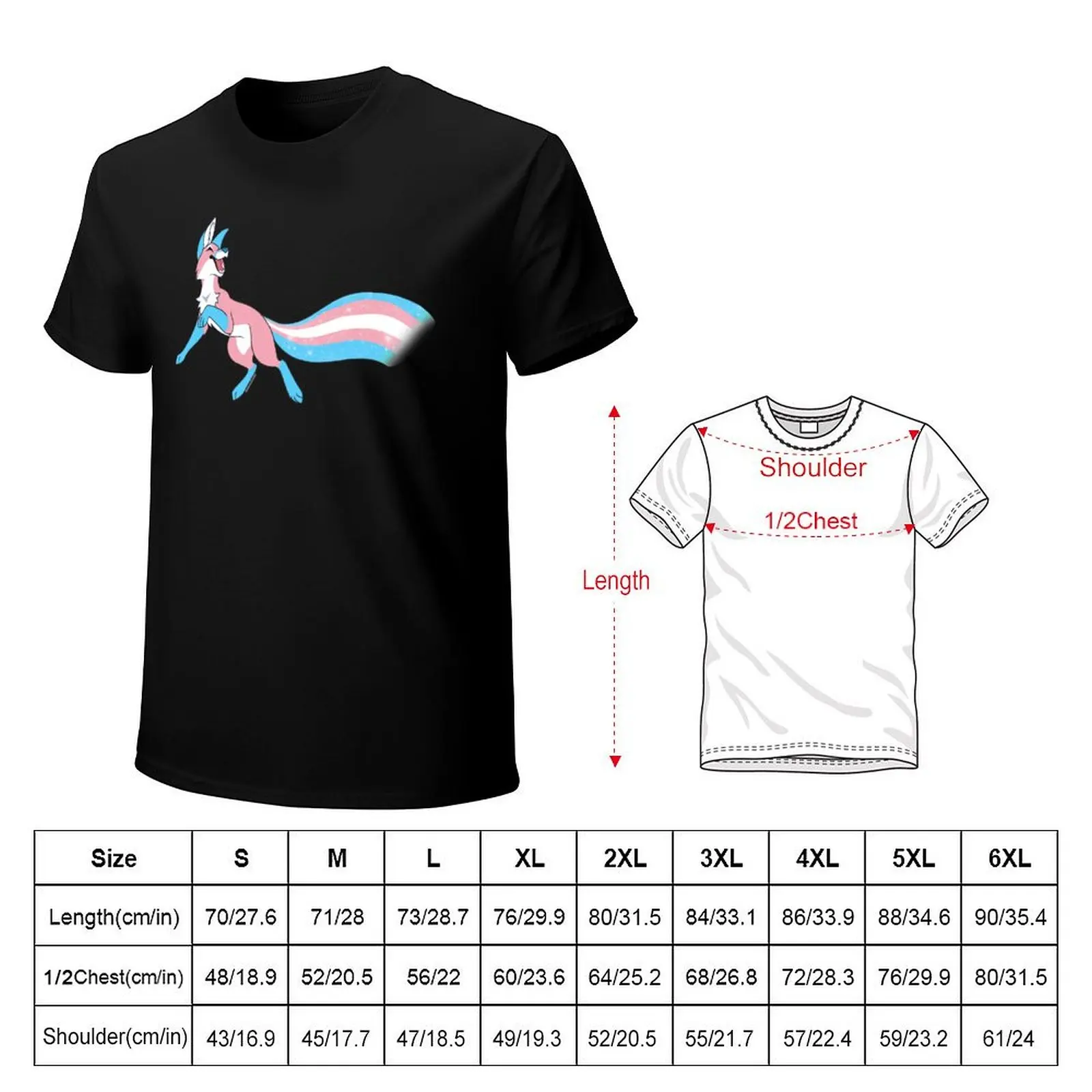 Trans woman Pride Fox 2.0 T-Shirt oversized graphic tee oversized t shirt anime stuff mens designer clothes