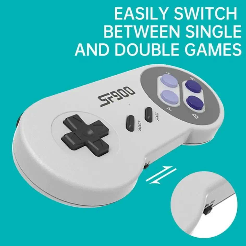 Sf900 Console Voor Super Nintendo 16 Bit Game Stick 5000 Retro Games Hd Video Game Consoles Voor Nes Snes Draadloze Controller