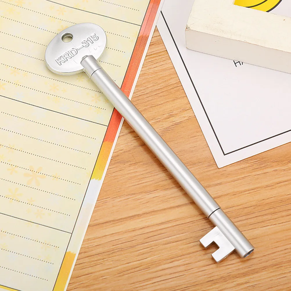 

12Pcs Key Shaped Gel Pens Vintage Style 0.5mm Fine Tip Smooth Writing for Office School Supplies Perfect Gift Set