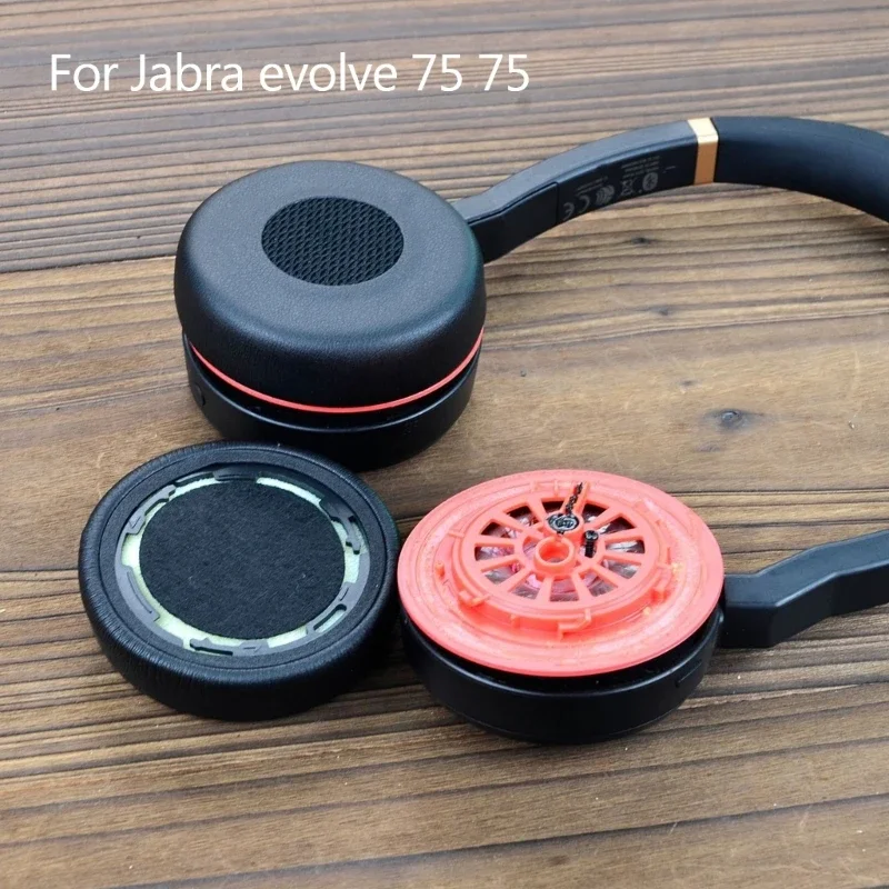وسادات أذن بديلة من الجلد الناعم من CHONGJIZHE لسماعات JABRA Evolve 75 75+ أغطية وسادات أذن عالية الجودة