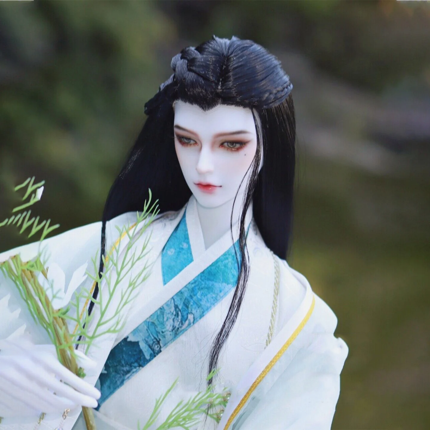 

1/3 BJD Wigs Ancient Costume Chinese Hanfu Retro Hairstyle Hair Samurai Wig For SD13 SSDF ID72 Uncle Doll Accessories A1516