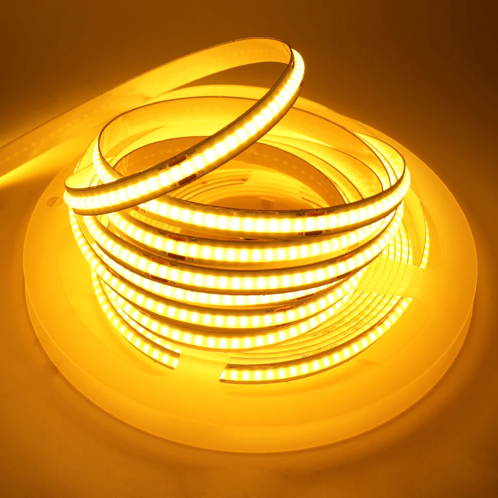 5V USB LED COB Strip Light USB Powered 320 Led illuminazione lineare ad alta densità luci a nastro a LED flessibili decorazioni per la casa retroilluminazione TV