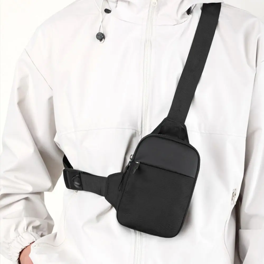 New Canvas Men's Chest Bag Mini Sport Shoulder Crossbody Bag Cross Male Small Sling Pack