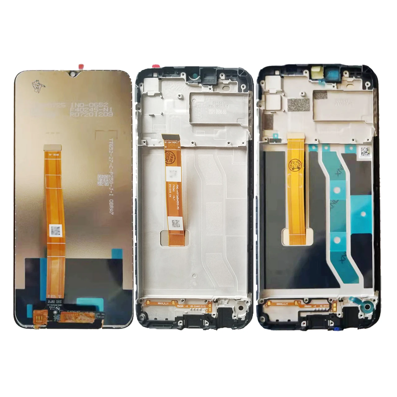 For Realme C25S RMX3195 RMX3197 LCD Display Touch Screen Replacement Digitizer Assembly With Frame