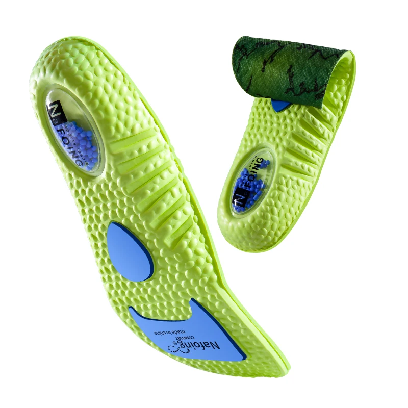 1 paire de semelles intérieures de sport à Absorption des chocs, mousse à mémoire de forme PU, Support de voûte plantaire respirant, chaussures orthopédiques, coussinet pour hommes et femmes, soins