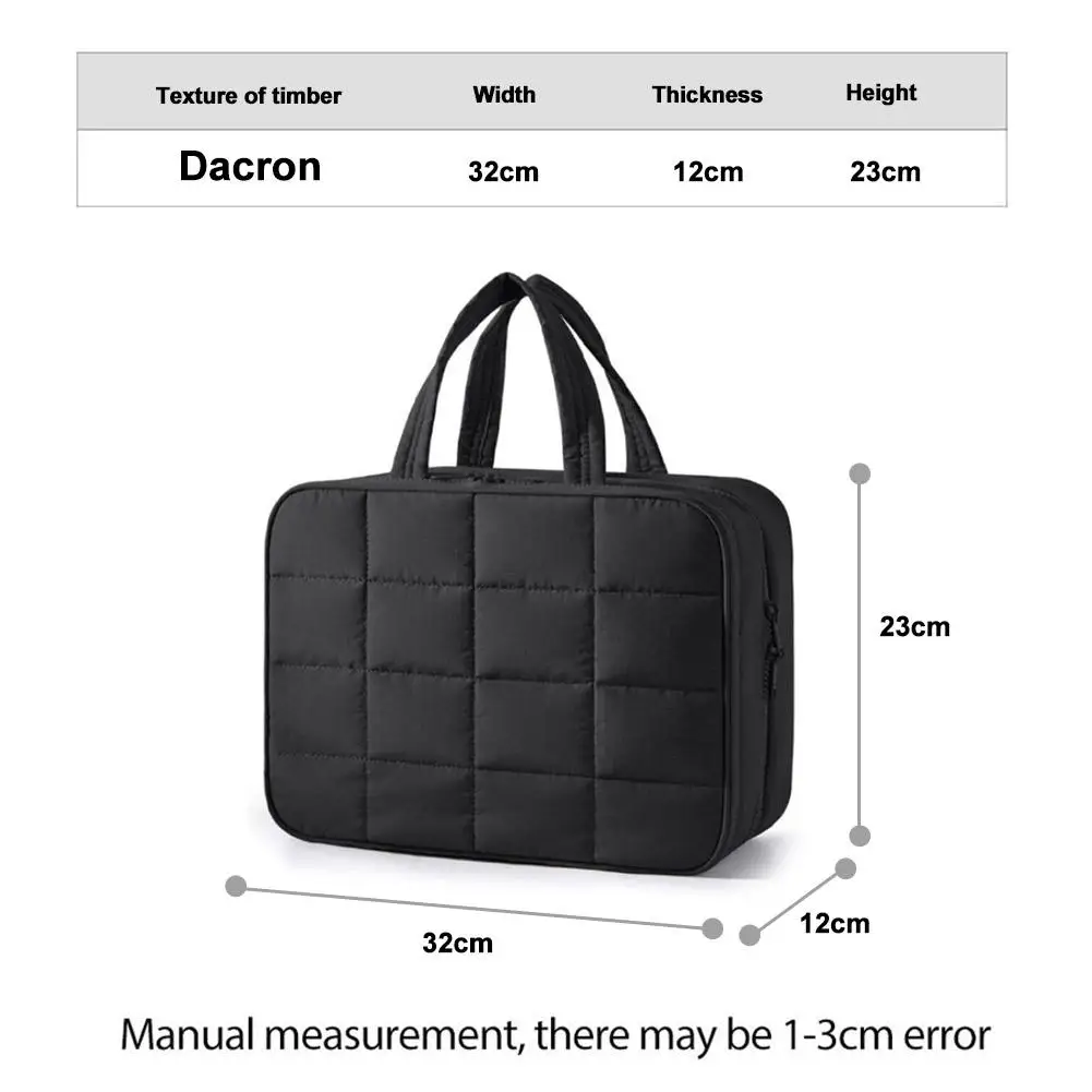 خريف جديد طوي منقوشة حقيبة مستحضرات تجميل معلقة أدوات الزينة المنظم مقاوم للماء حقيبة مستحضرات التجميل تخزين الحمام السفر #6