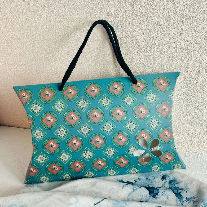 Seidenschal-Tragetaschen, einfache Aufbewahrungsboxen aus Papier, modische Handtaschen- und Unterwäsche-Geschenkverpackungen, erhältlich in fünf Farben