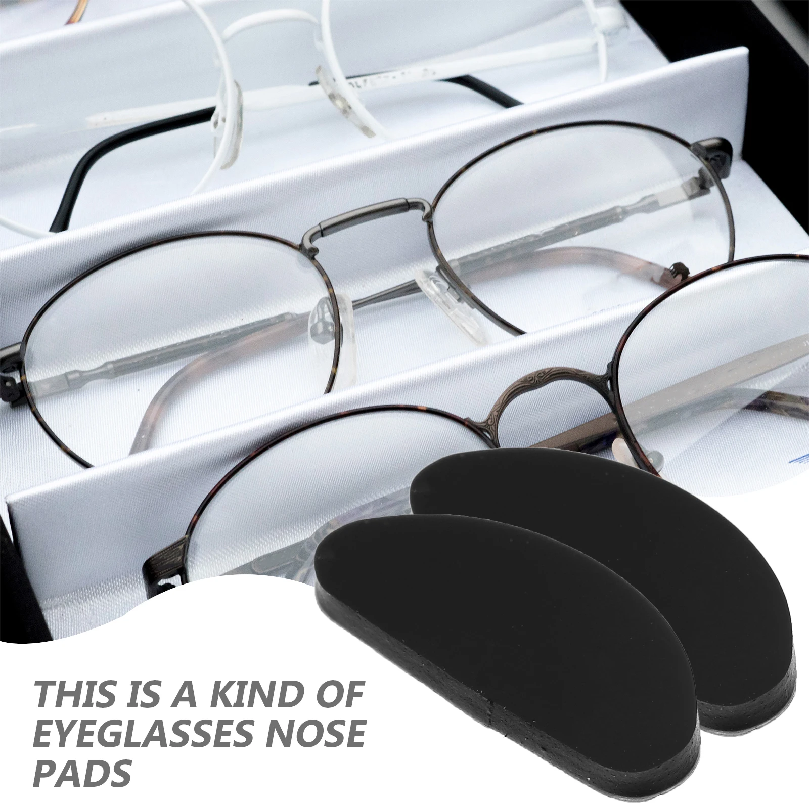 

30pcs Silicone Eyeglass Nose Pads Super Soft Reusable Non Slip Glasses Accessories Nose Support for Frames Comfortable Durable