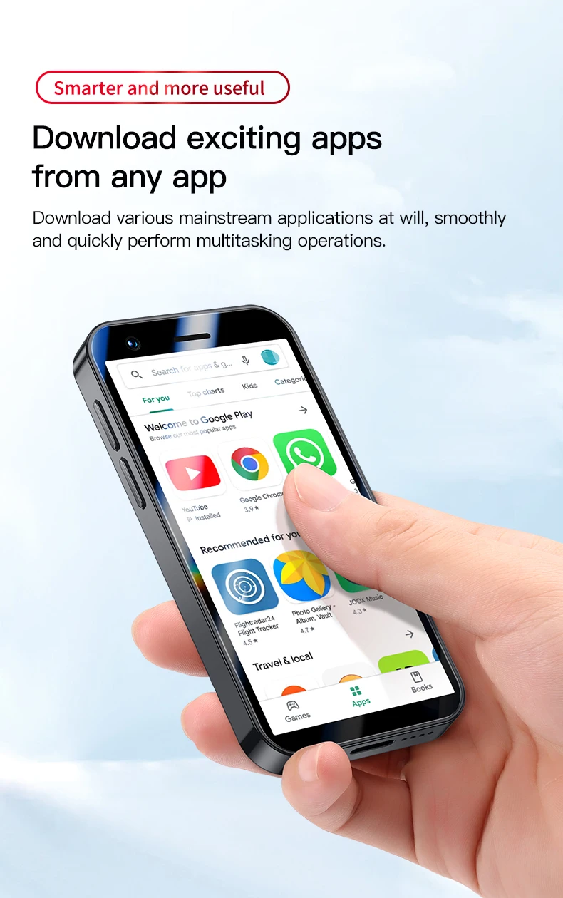 F8 Pro Max SOYES 3G Mini Smartphone 3.0inch IPS MTK 1GB RAM 16GB ROM Dual SIM Bluetooth WIFI Type-C WCDMA Android Mobile Phone