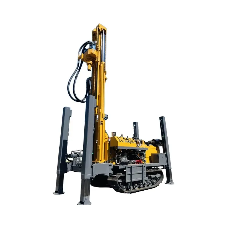 Pneumatic Crawler Rotary Drilling Rig 300m Water Well 200m Drill Depth Machine Pump Core for Core Mine Drilling Sale