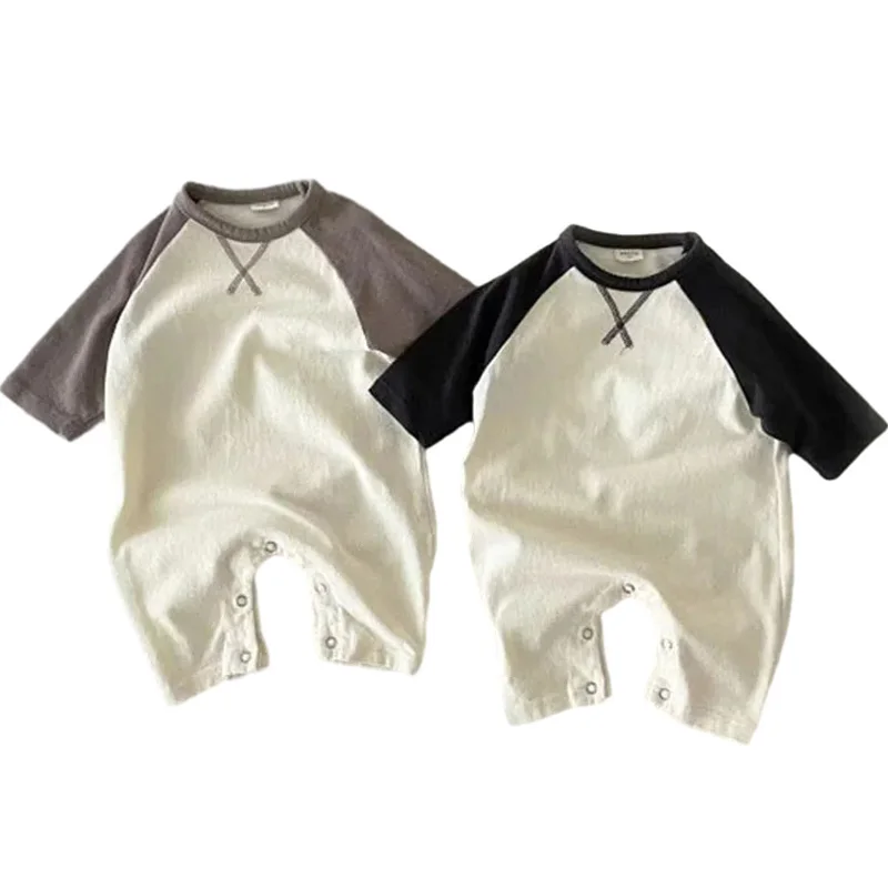 2024 Spring Baby Boys Bodysuit Soft Cotton Toddler Romper for Girls Korea Style Outfit Newborn One-Piece Clothes Infant Jumpsuit