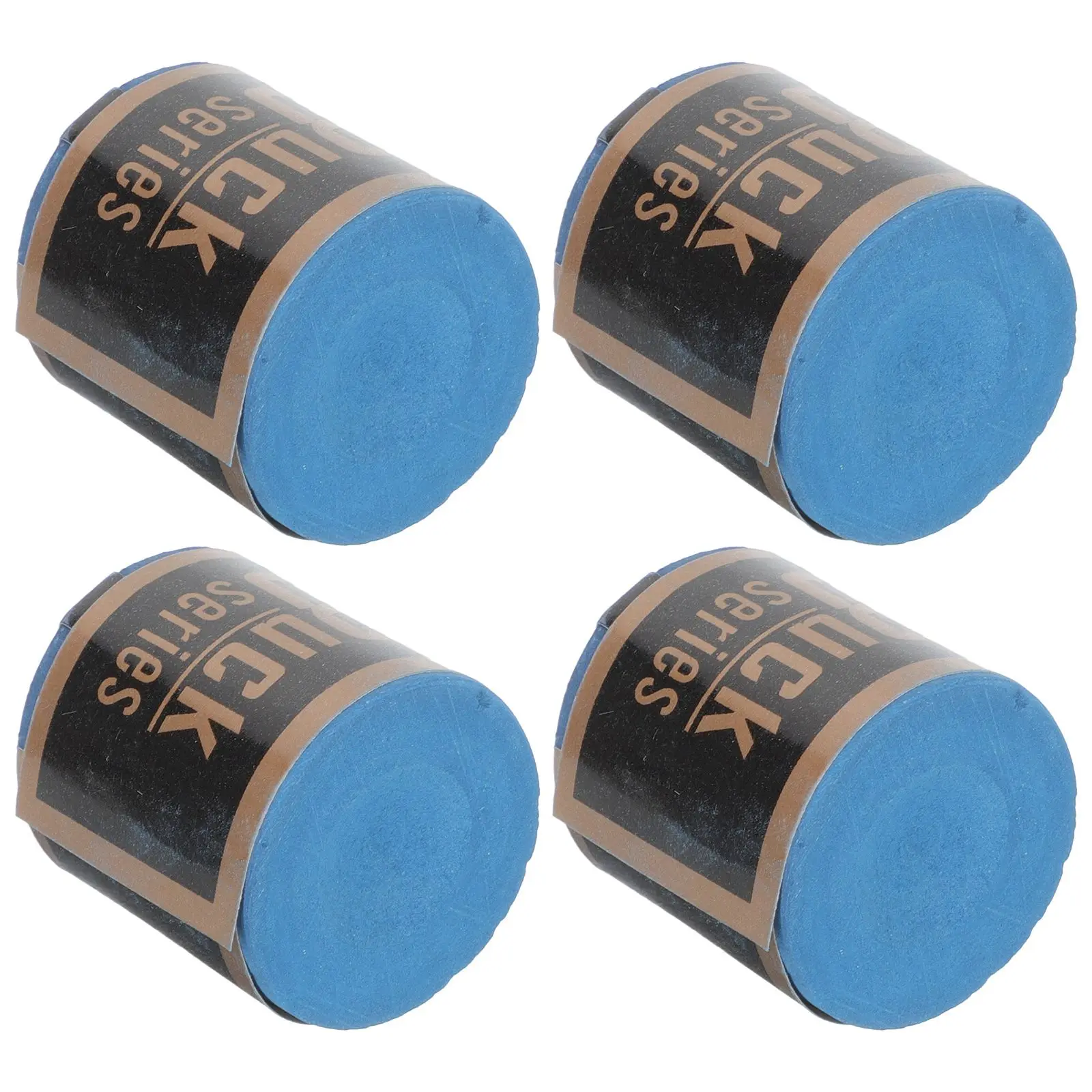 

4 Pcs Pool Cue Chalk A Grade Billiard Accessories Set Wear Resistant Portable Smooth Even For Cue Tip Friction