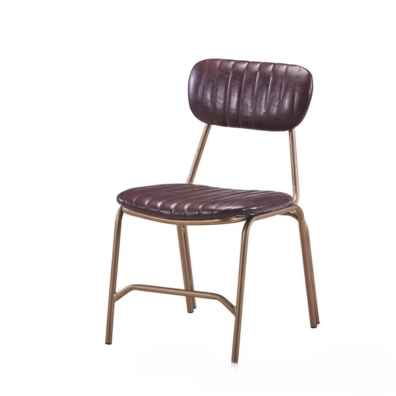 

Single back, casual industrial style, retro café dining chair, personalized American style
