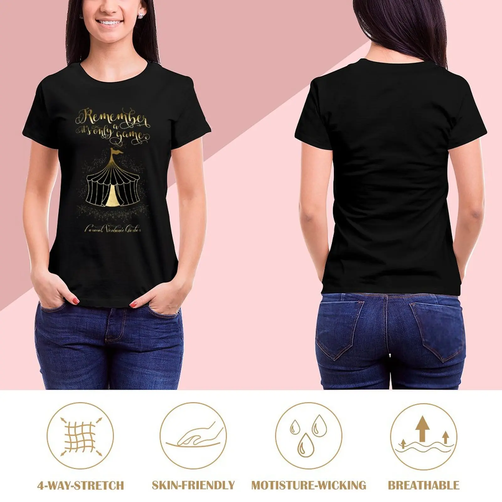 Remember, it\'s only a game. - Caraval T-shirt Blouse tees anime clothes T-shirt Women