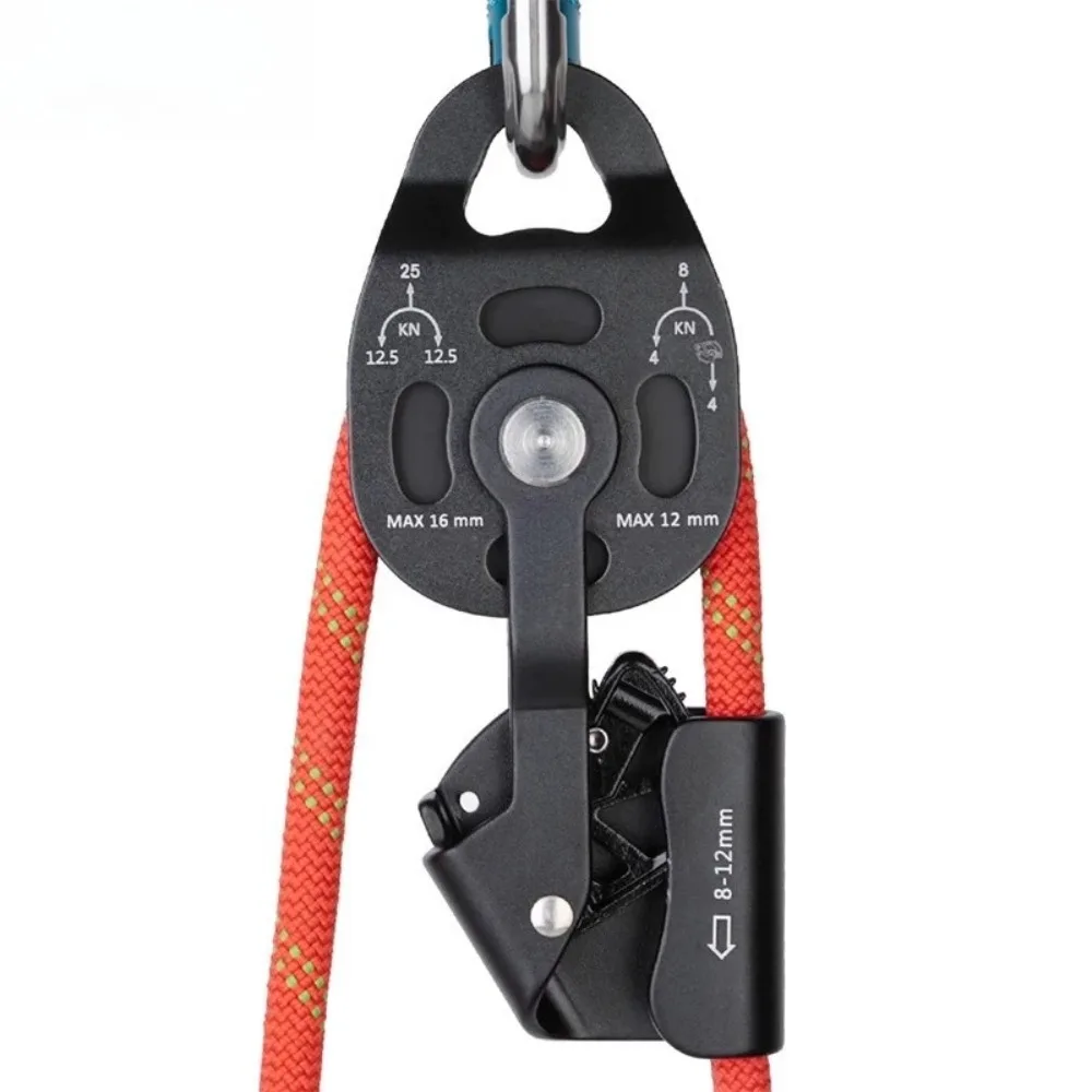 Double Pulley Lifting Hoist With Bearing Labor Saving Rope Pulley Block For Heavy Goods Lifting And Hoisting