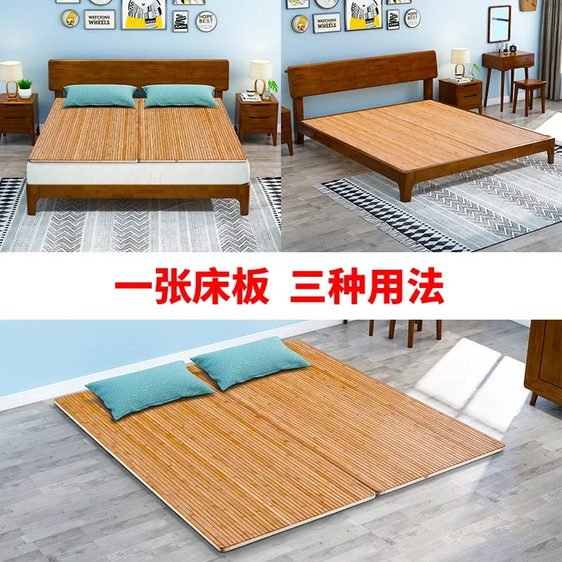 Nanzhu bed board, whole solid wood hardboard bed pad, wooden bed board