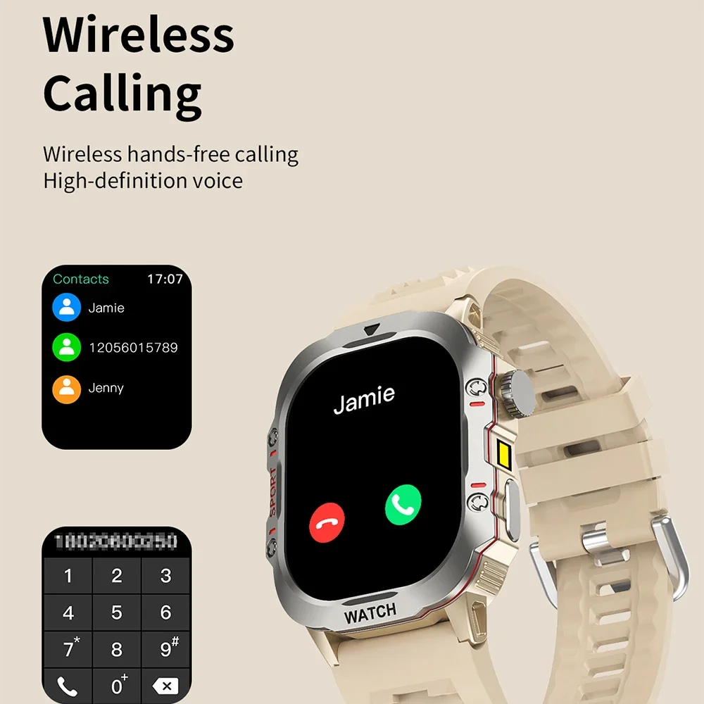 New  Smart Watch GPS Outdoors Motion Trajectory LED FlashlightMulti sport Mode Health Monitoring Waterproof Smart Watch