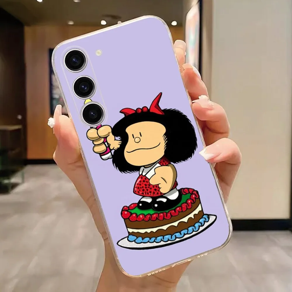 M-Mafalda  Phone Case For Samsung Galaxy A71,70,52,51,40,31,50,30S,21S,Note20 Transparent Cover