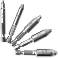 5 Pack Screw Extractor Remover Bit Set Remove Screw Bolt Stud Slip Teeth Removal Stripping Damage Remover Tool