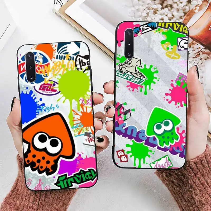 Game Splatoon Phone Case for Samsung Note 5 7 8 9 10 20 pro plus lite ultra A21 12 72