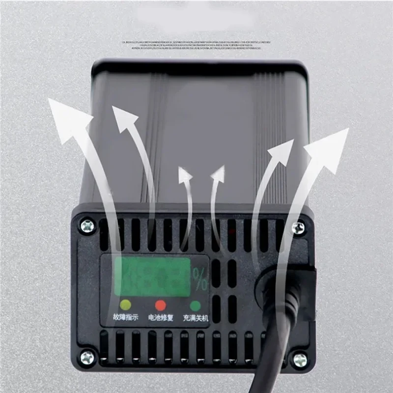 54.6V/67.2V/84V 5A 8A 10A 12A 15A 20A Lithium Battery Charger For13S 16S 20S 48V 60V 72V Li-ion Cell Fast Charger Aluminium case