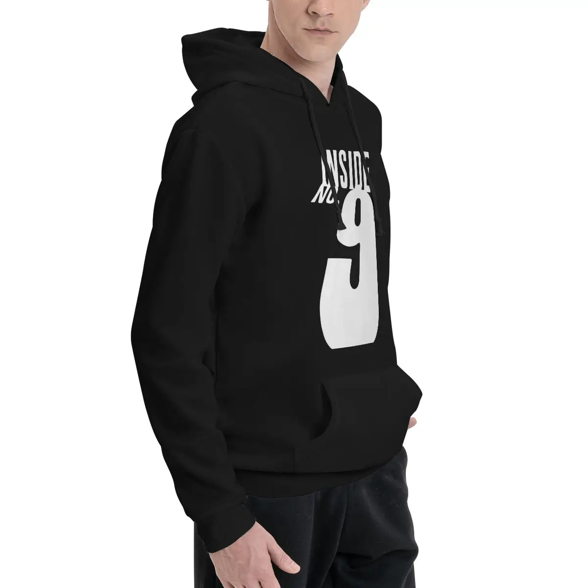 Hoodie de poliéster branco masculino, moletom quente, dif cores tamanhos, dentro No 9