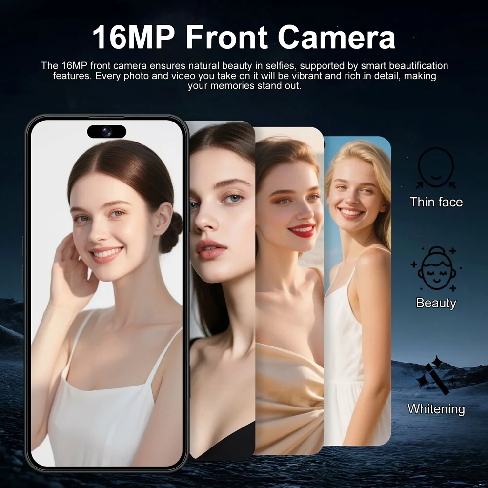 iFone 17 Pro Maxi Mobiltelefone Smartphone Android Smartphone 5G Handy 7,3" Original 22GB+2TB Gesichtserkennung Dual-SIM 7800mAh Generalüberholt – Detail 9