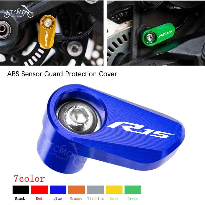 Protector de Sensor ABS de Aluminio CNC para Rueda Trasera de Motocicleta, Compatible con YAMAHA YZF R15 YZFR15 R15 V3 YZF-R15, Accesorios