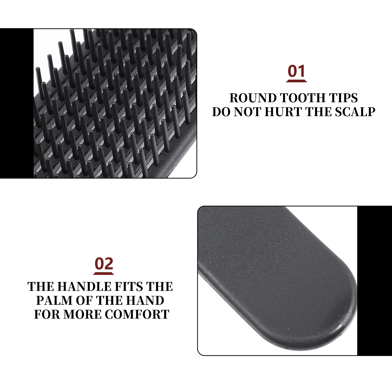 

2 шт., массажная расческа, щетка для волос, женская распутывающая расческа для ухода за кожей головы, расческа с широкими зубьями, парикмахерская, домашнее использование, влажные и сухие волосы