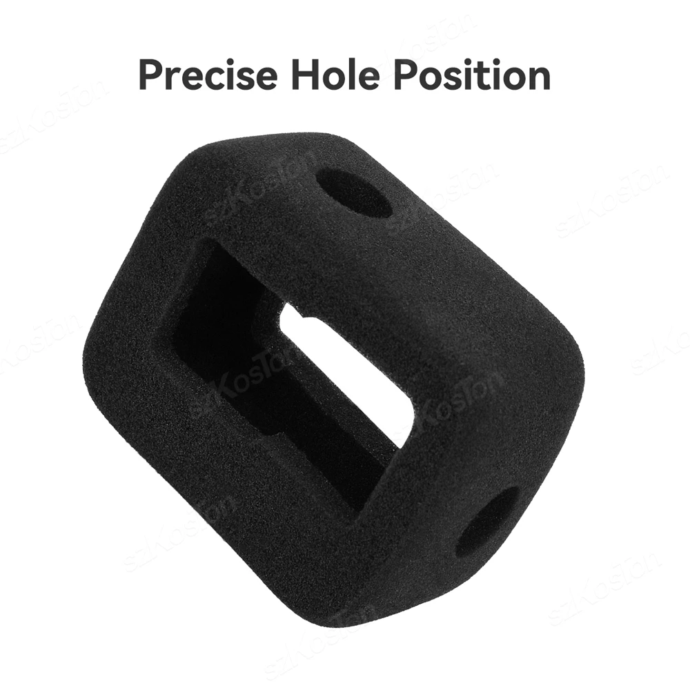 GoPro-GoPro HERO 13 e 12 pára-brisa preto, redução de ruído, estojo de espuma, acessórios para câmera de ação, 11, 10, 9