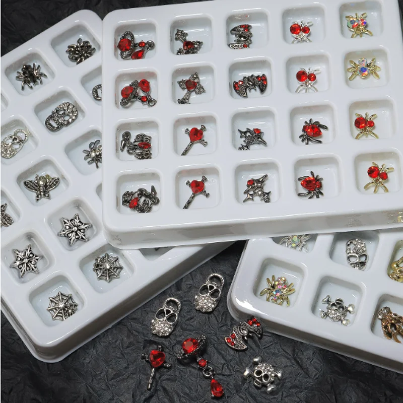 ใหม่ฮาโลวีนตกแต่งเล็บ DIY เพชรเล็บ Rhinestone เล็บเครื่องประดับความงามเล็บเครื่องมือ