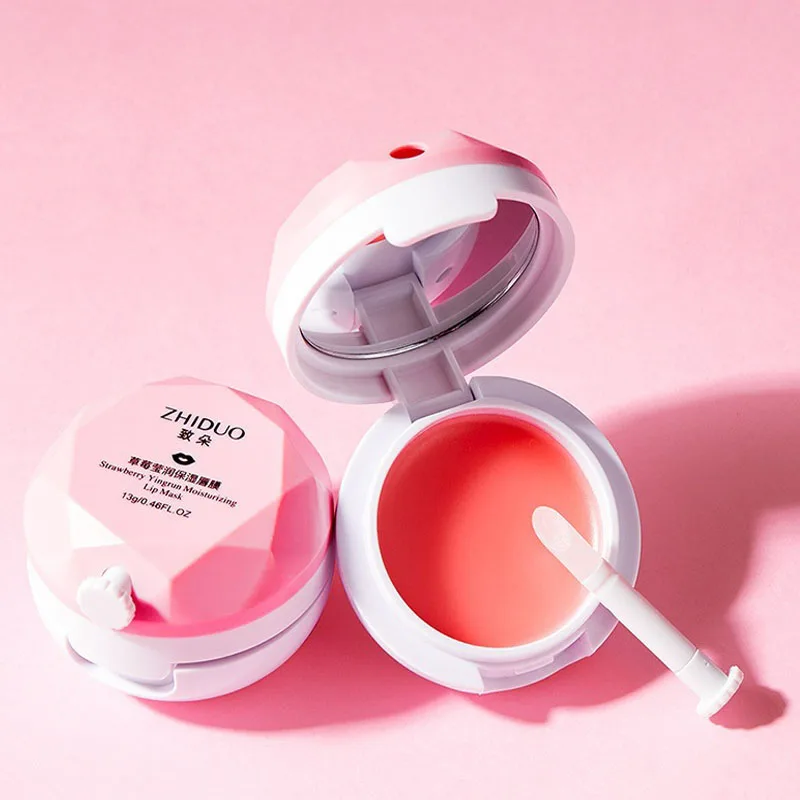 Lip Mask Sleeping Lip Mask Night Sleeping Maintenance Moisturizing Reduce Lip Fine Lines Dry Crack Peeling Repair Lip Balm Care
