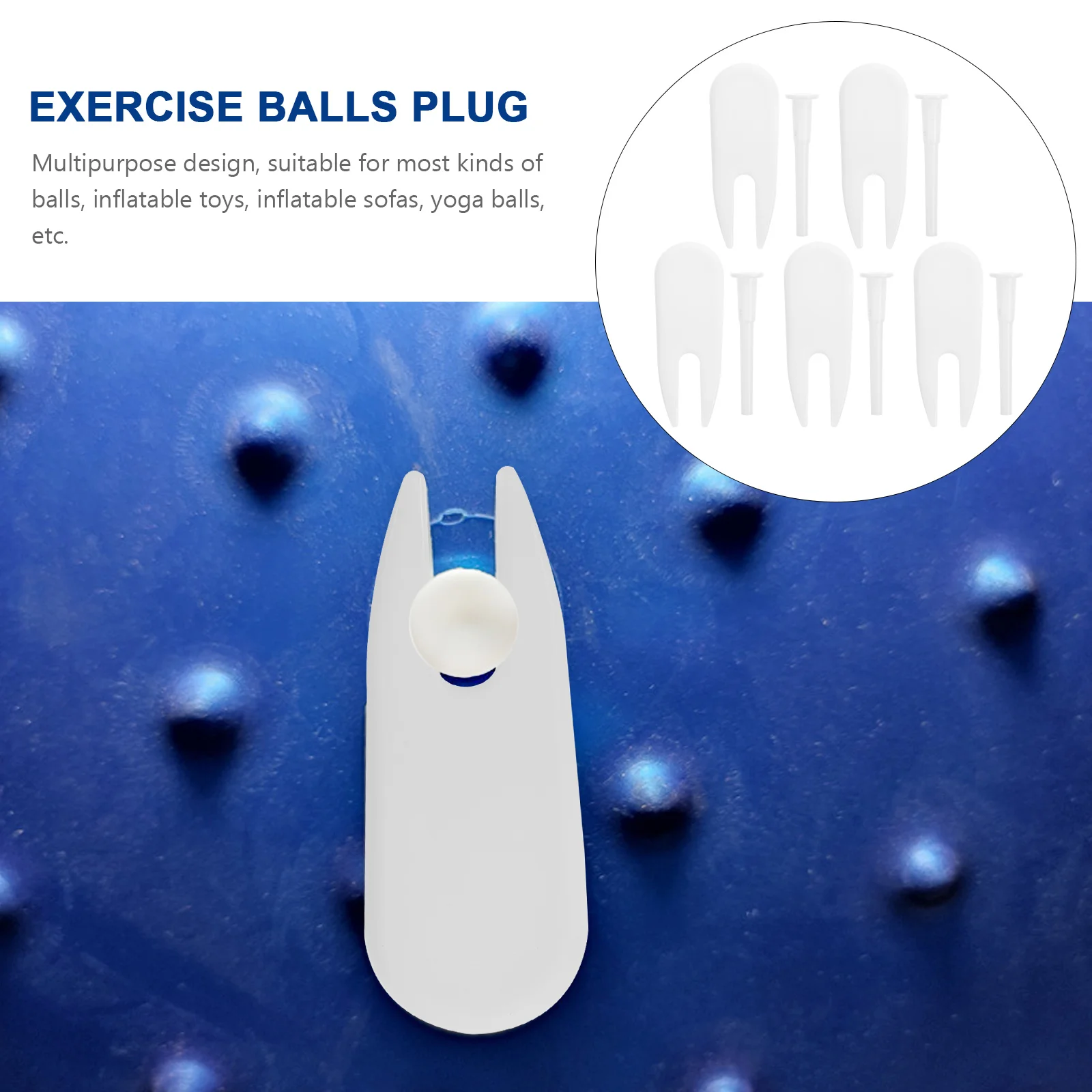 

5 set Horn Air Stopper Pin Exercise Ball Yoga Replacement Valve Kit For Inflatable Sofa Bed Plug Stopper Replacement