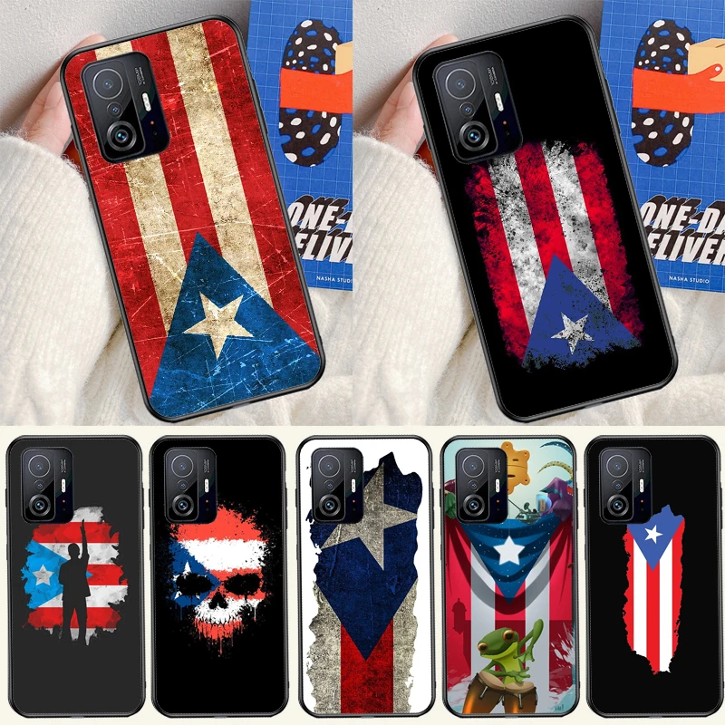 Puerto Rico Flag Phone Case For POCO X3 X5 F5 Pro F3 M5s C40 X4 F4 GT Cover For Xiaomi 11T 12T 13 Pro 12 Lite