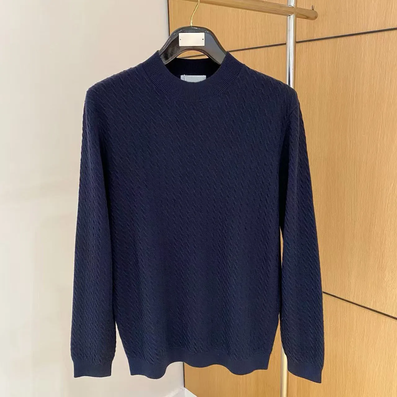 BC Italian new old money wind crew neck knitted sweater casual solid color long sleeve sweater