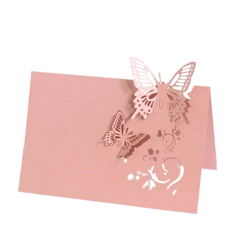 Stand-up Butterfly Place Cards Wholesale Colorful Wedding Seat Sign Reception Table Card for Business Meeting Theme Party Decor