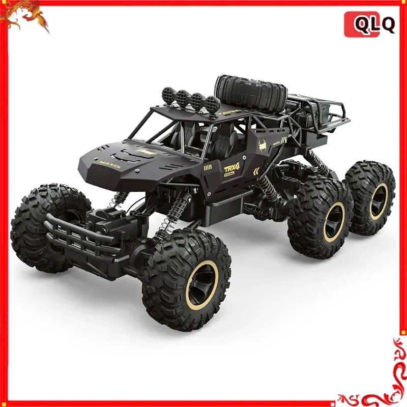 

Oversized RC Alloy Four-Wheel Drive Off-Road Vehicle High-Speed Six-Wheel Climbing Car Remote Control Toy for Kids Boys Gift
