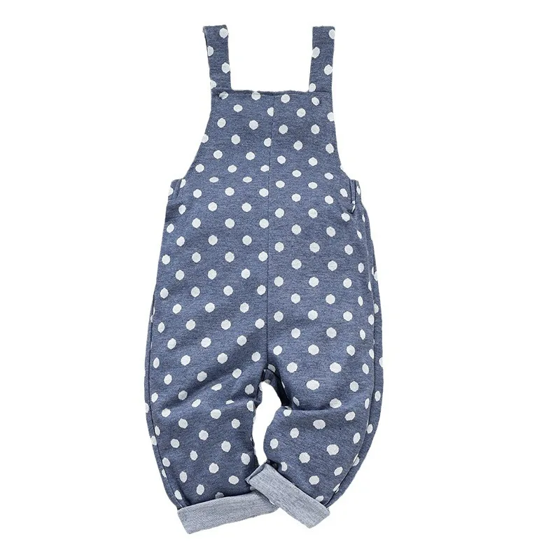 Polka Dot Casual Cute Bib Pants for Small and Medium-sized Boys in Spring and Summer