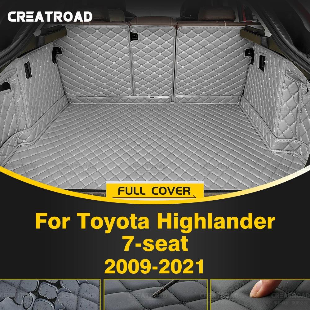 

CREATROAD для Toyota Highlander, 7-местный 2009-2021 2020 2019 2018 2017, автоматический коврик в багажник с полным покрытием, аксессуары для багажника автомобиля