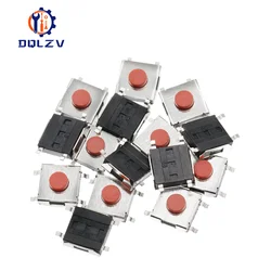 Muslimsmd Switch 4Pin Touch microinterruttore interruttori a pulsante interruttore tattile SMD rosso 6*6*3.1mm