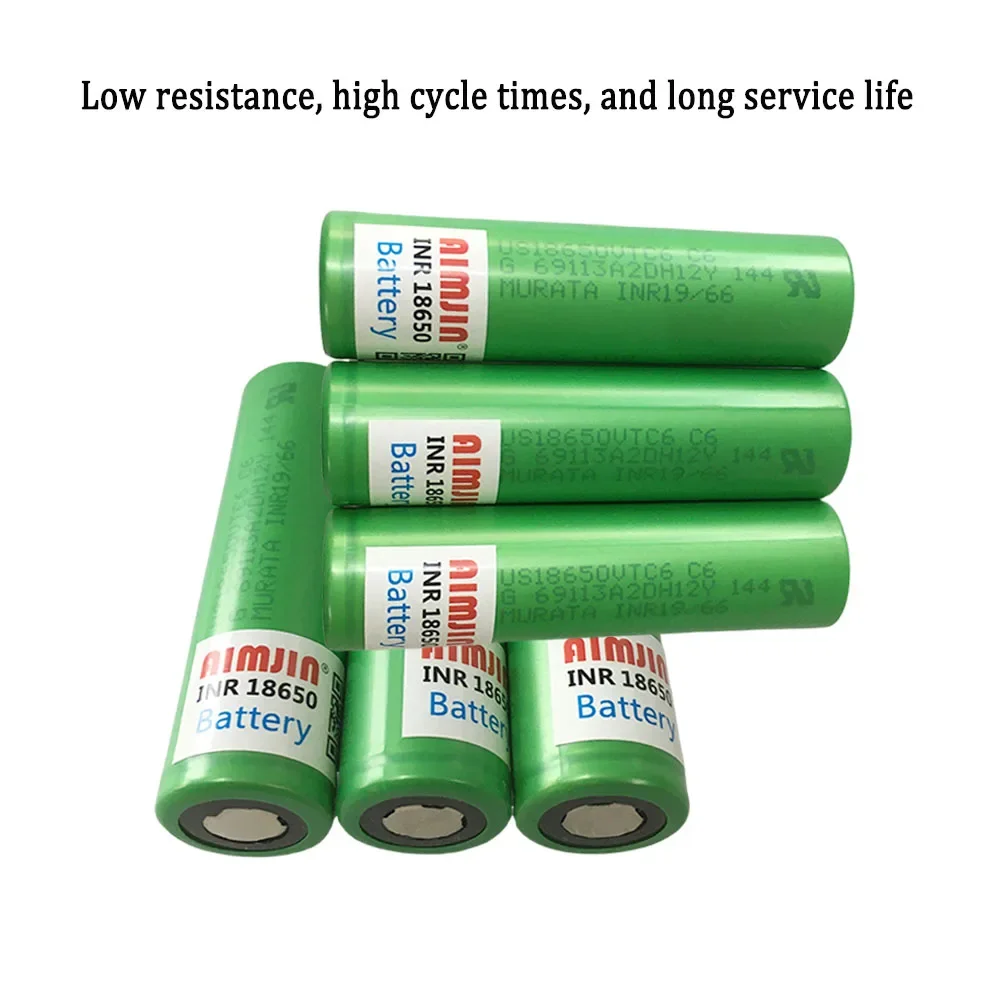 New original 18650 VTC6 3.6V 3000mAh battery For Us 18650 30A toys tools flashlight battery+USB Charger