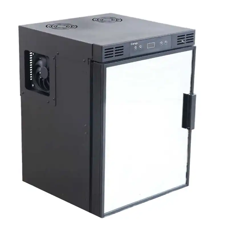 Geladeira de iate RV, freezer refrigerado com porta de freezer