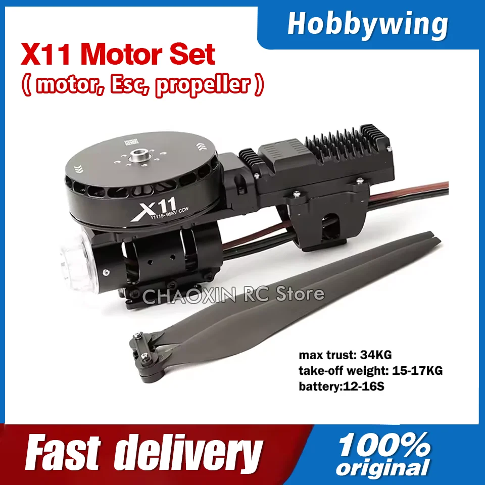 

Hobbywing X11 Drone Power system motor 4314 propeller for 20L 25L 30L Multirotor Agricultural Spraying Drone Frame
