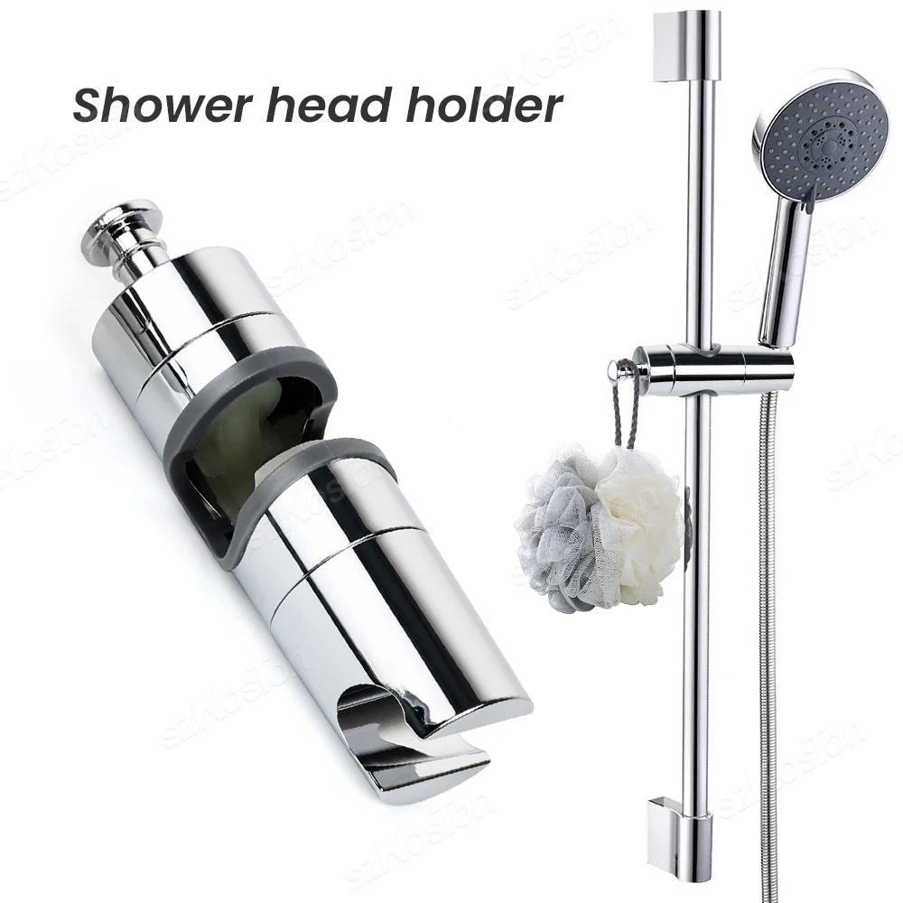 

Shower Bracket Shower Rail Holder Adjustable 18~25mm ABS Plastic Rotatable Shower Head Holder Bathroom Accessories Universal